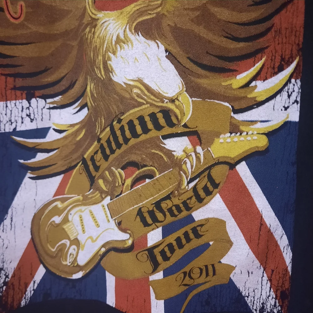 Jeff Beck 2011 US World Tour Short Sleeve Tee Shirt 2X - Picture 4 of 12